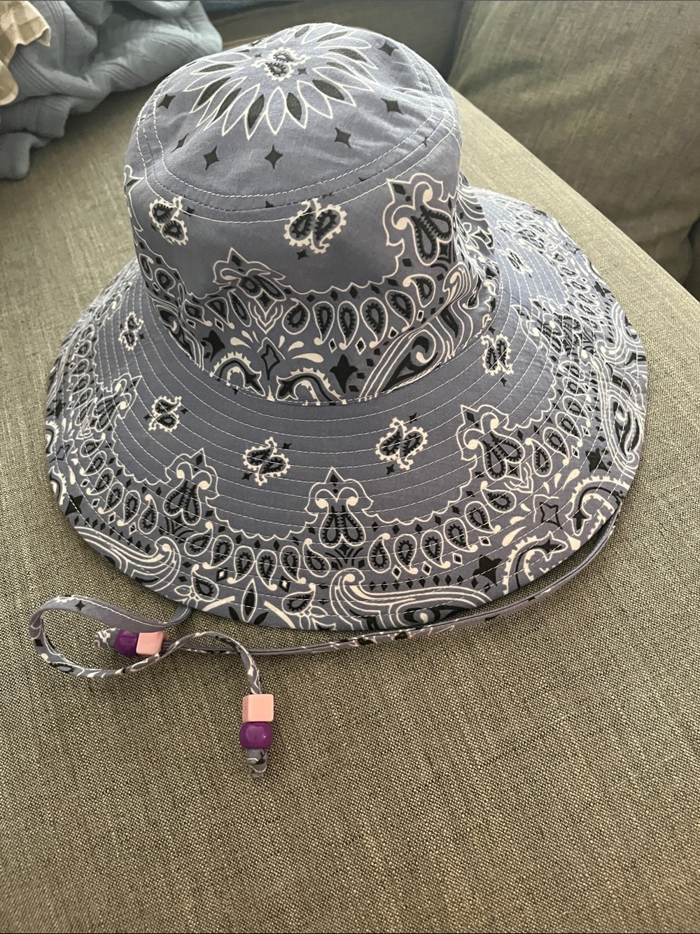 Bandana-Print Sun Hat